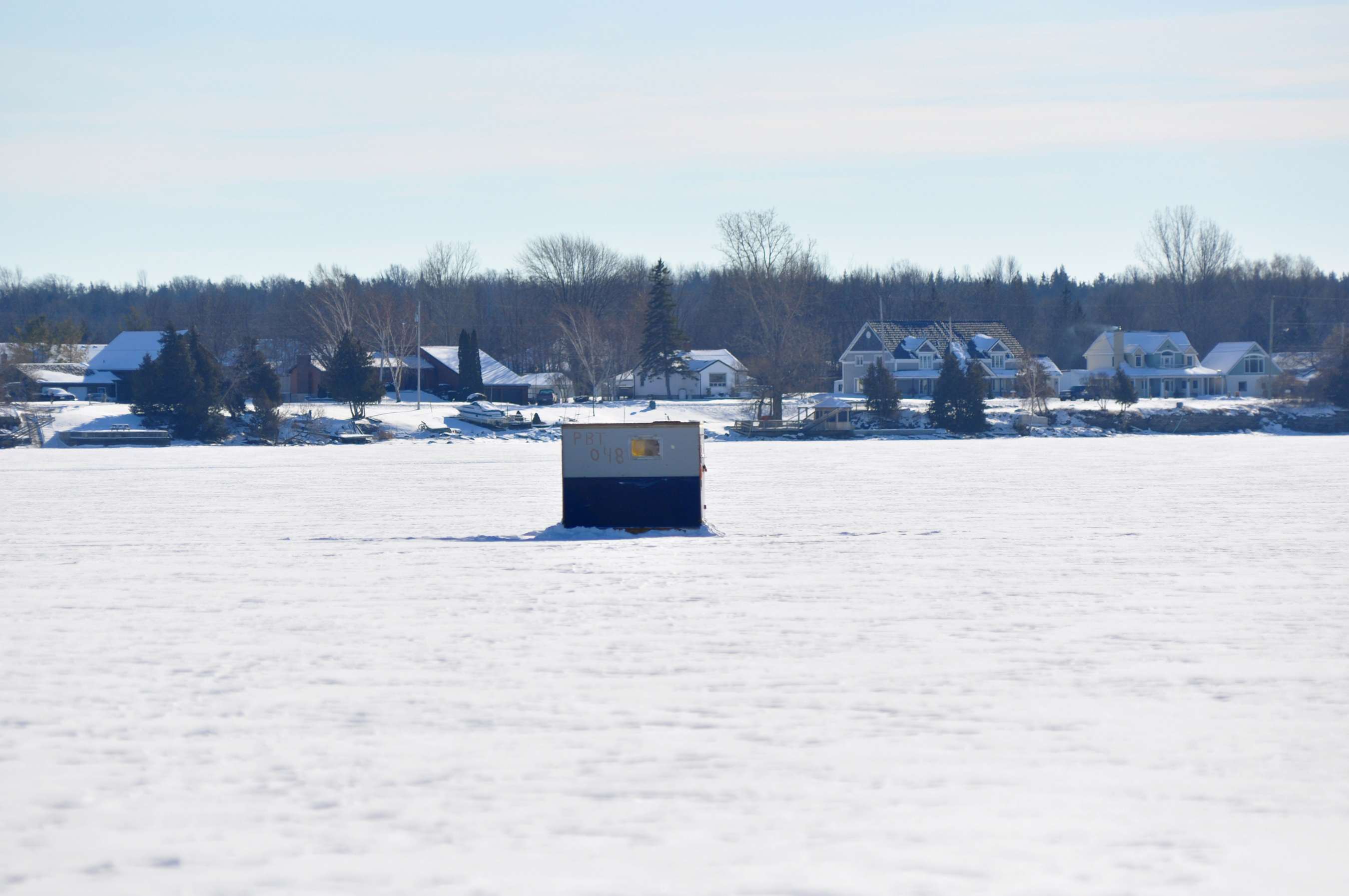 Ice Hut on Bay of Quinte